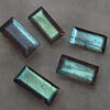 5x10 mm - AAAA - Really High Quality Labradorite -Faceted Baguette Cut Stone Have Amazing Blue Fire Super Sparkle 5 pcs